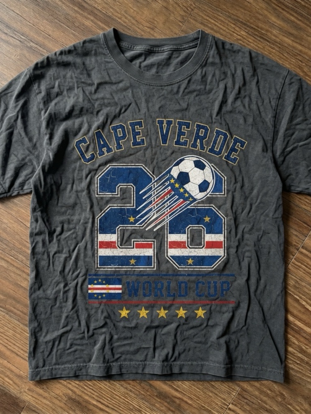 Cape Verde World Cup 26 Soccer Fan T-Shirt